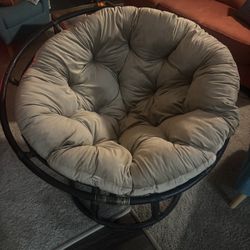 Brown Papasan Chair w/ Cushion