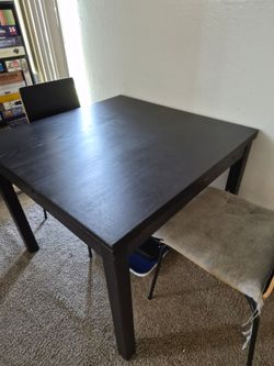 Dinner table and chairs