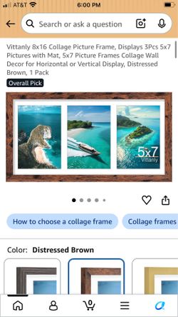 Picture Frame 5x7 or 8x16