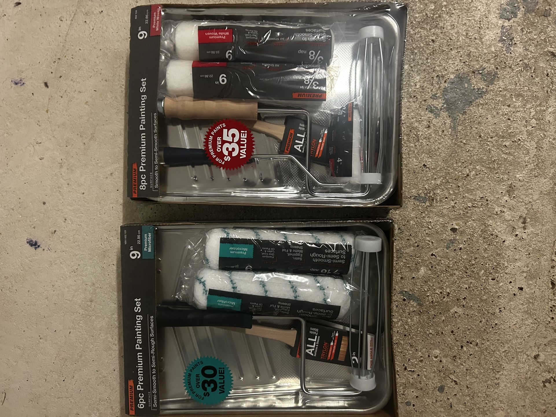 Home Depot Paint Set 9 Piece 2 Boxes