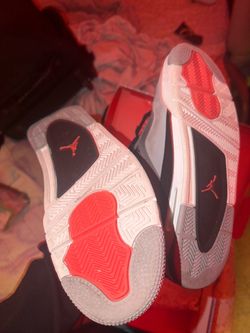 Jordan 4 infrared grey and red 9.5