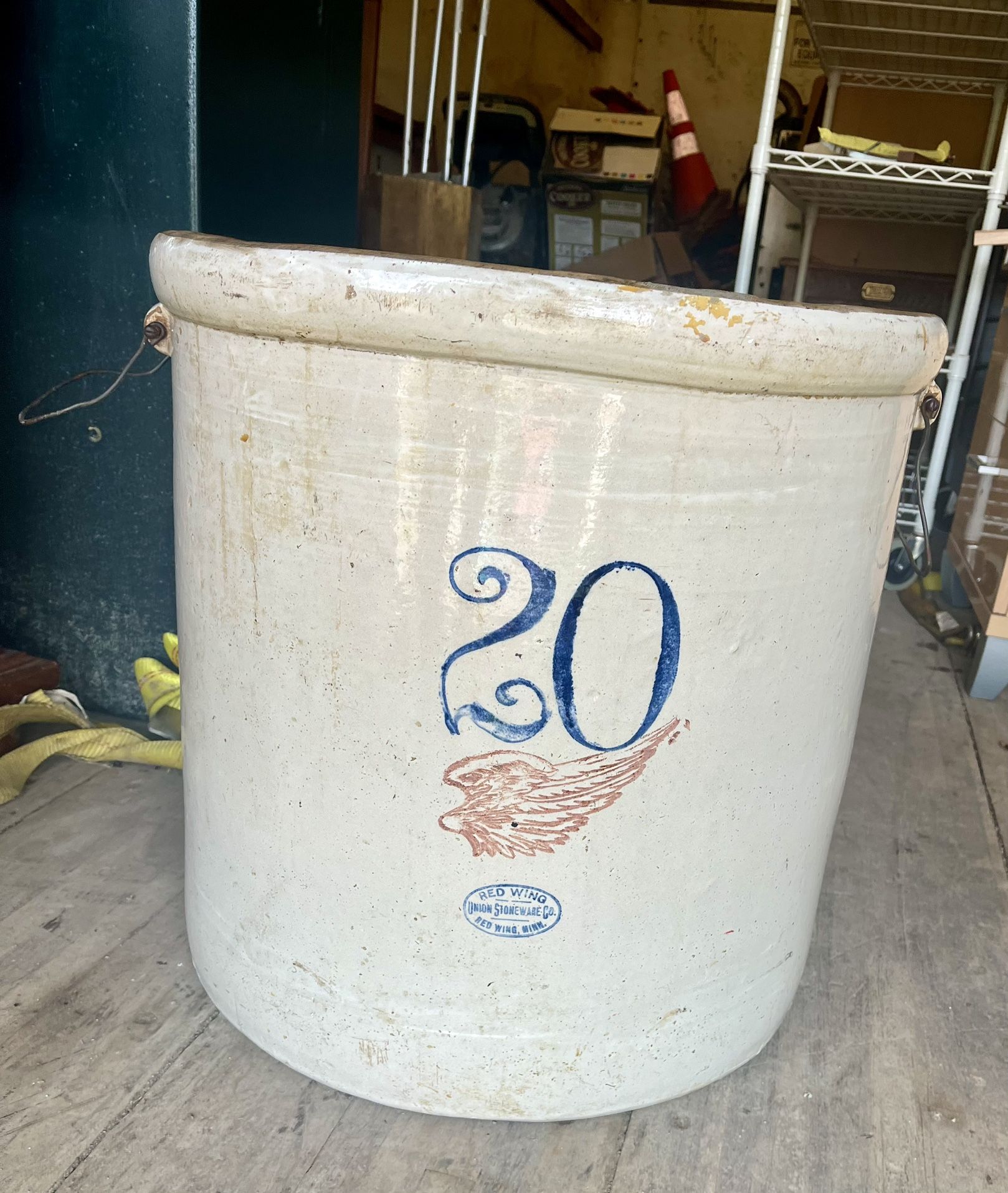 Vintage  Red Wing Crock 20 gallon 