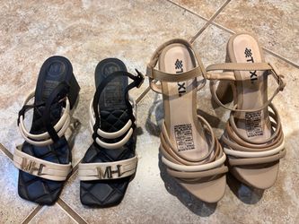 Two Pairs of Women's Heeled Sandals