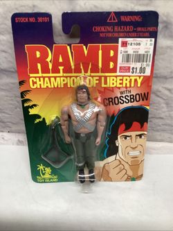 VINTAGE 1995 Toy Island RAMBO Champion of Liberty Action Figure Sealed Package