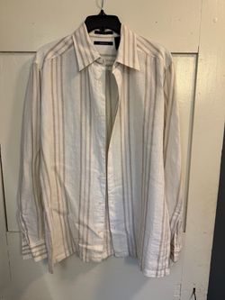 Claiborne Men's Striped Button-Down Shirt