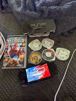 Sony PSP Bundle with Games and Case