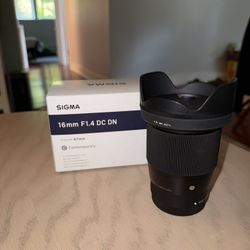 Sigma 16mm F1.4 DC DN