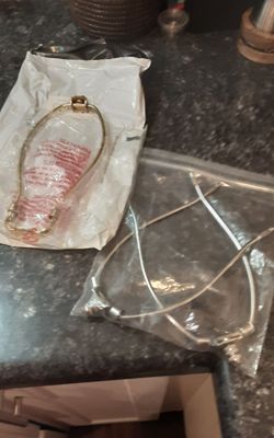 Gold, and Two Silver Lamp Harps