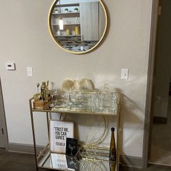 Gold Bar With Mirrors 