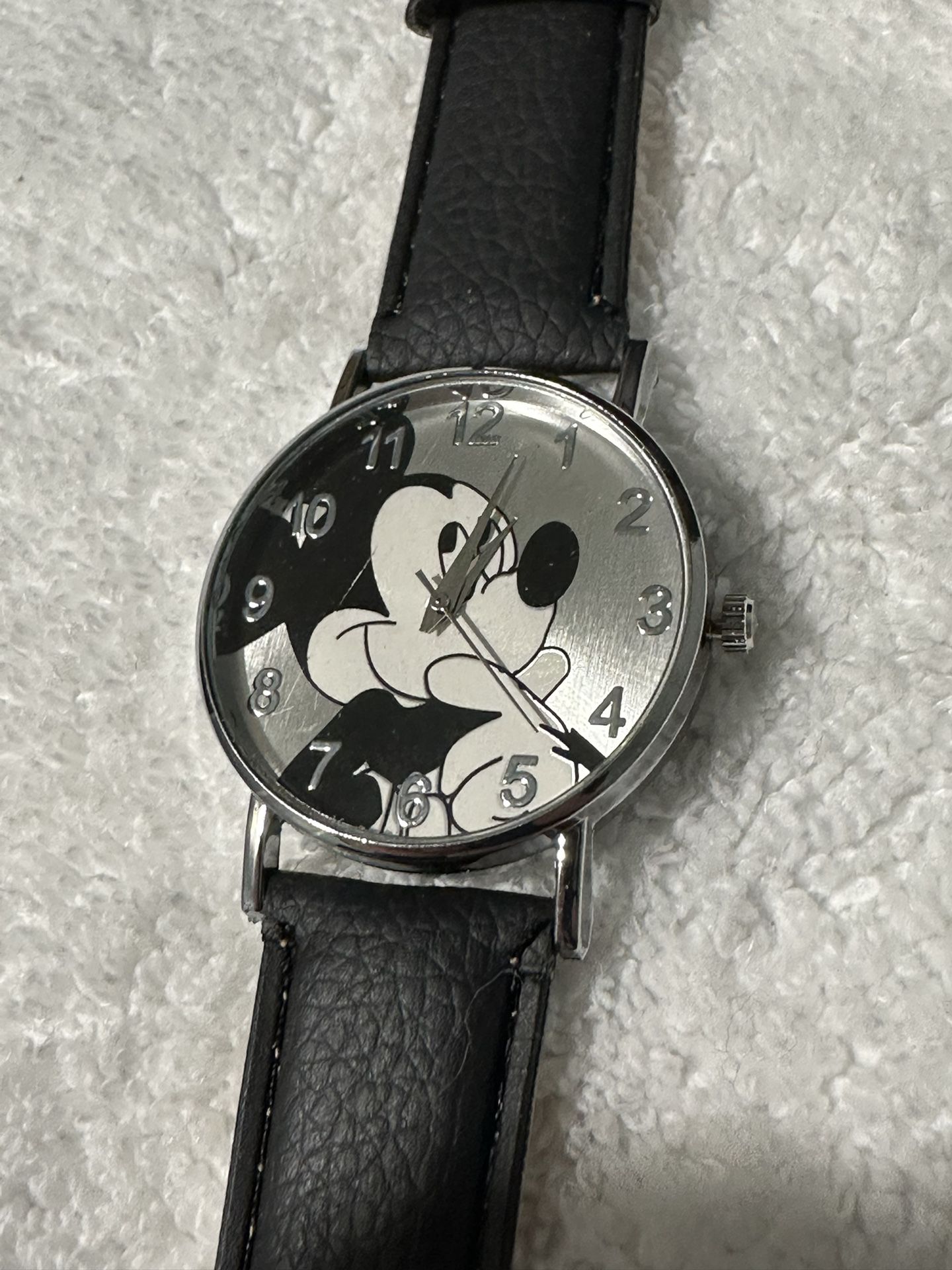 Mickey Watch- Black Band- New 