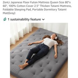 ZonLi Japanese Floor Futon Mattress Queen Size 