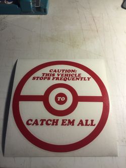 Pokemon Go vehicle decal