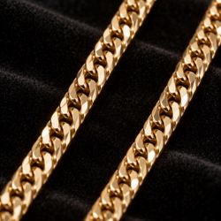 Cuban 14k Gold Plated Chain