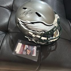 SIGNED EAGLES HELMET 