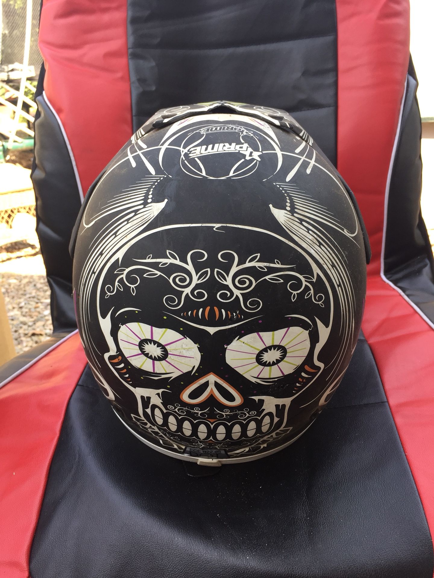 Sugar skull hot sale helmet