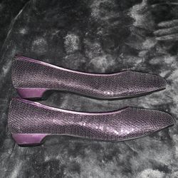 Coup D’etat Purple Flats Size 11 