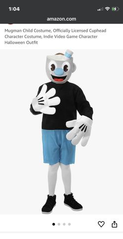 Child MugMan Costume Size Large 10/12
