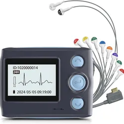 Portable 12-Lead ECG Heart Monitor with AI Analysis – 24 Hour Recording