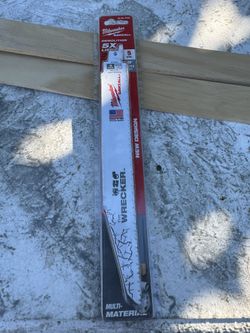 New Milwaukee 9 in. 7/11 TPI WRECKER Demolition Multi-Material Cutting SAWZALL Reciprocating Saw Blades (5-Pack)$15