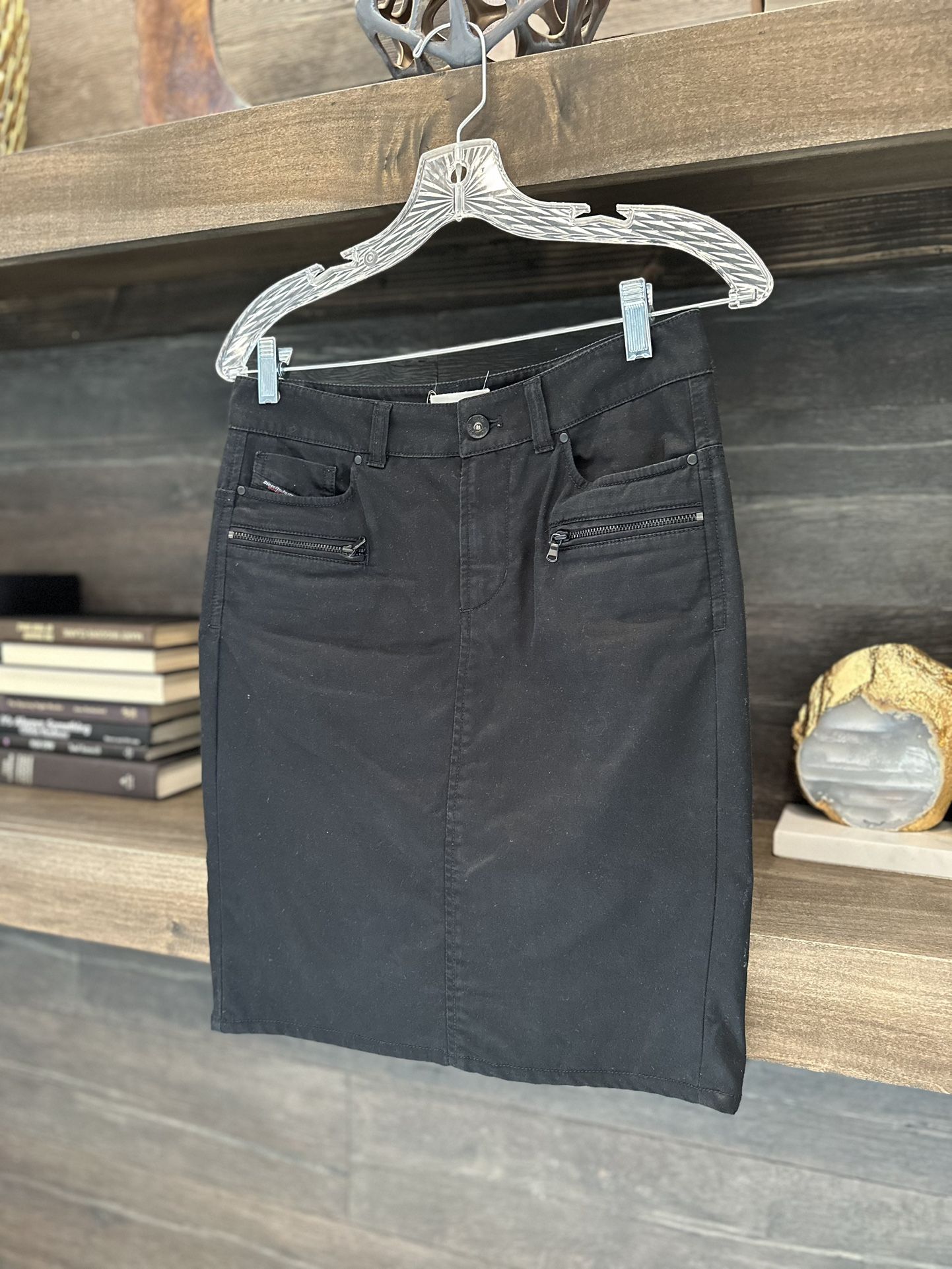 Diesel Black Pencil Skirt Size 26
