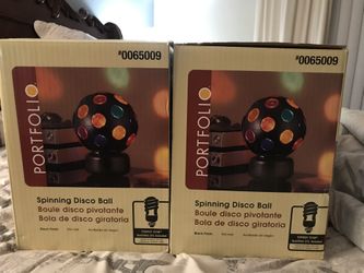 Disco Balls Used Only Once Still In The Original Boxes 30.00 For Both