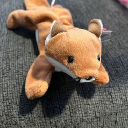 TY • SLY • Fox Beanie Babies 1996 ORIGINAL VINTAGE RETIRED RARE