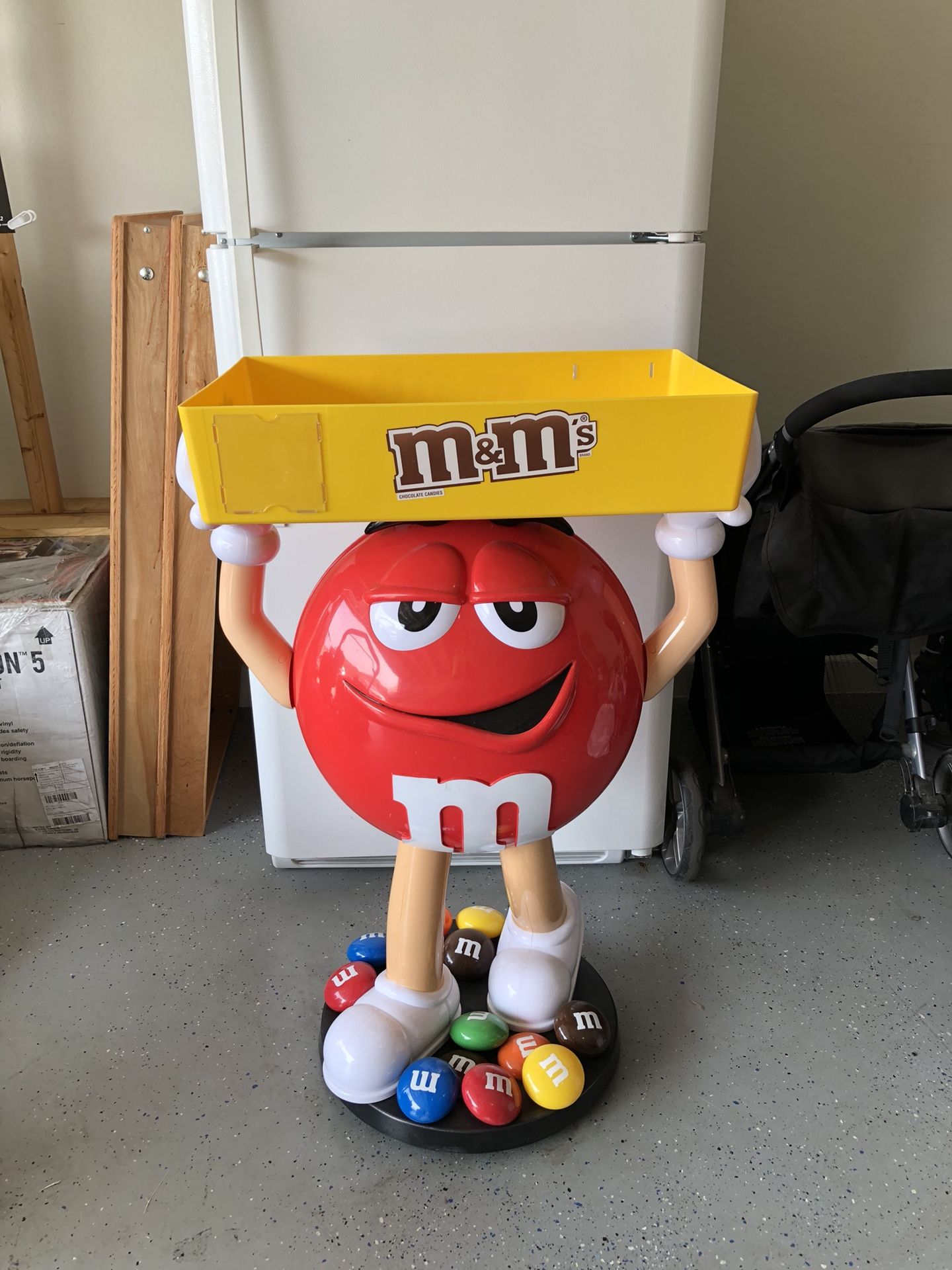 M&M Character Candy Store Display With Tray