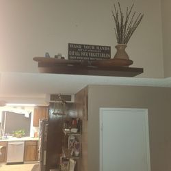 Decorative Propeller, Shelf, Sign, pussy willow Plant & Pot $20 Each Or Everything For $50
