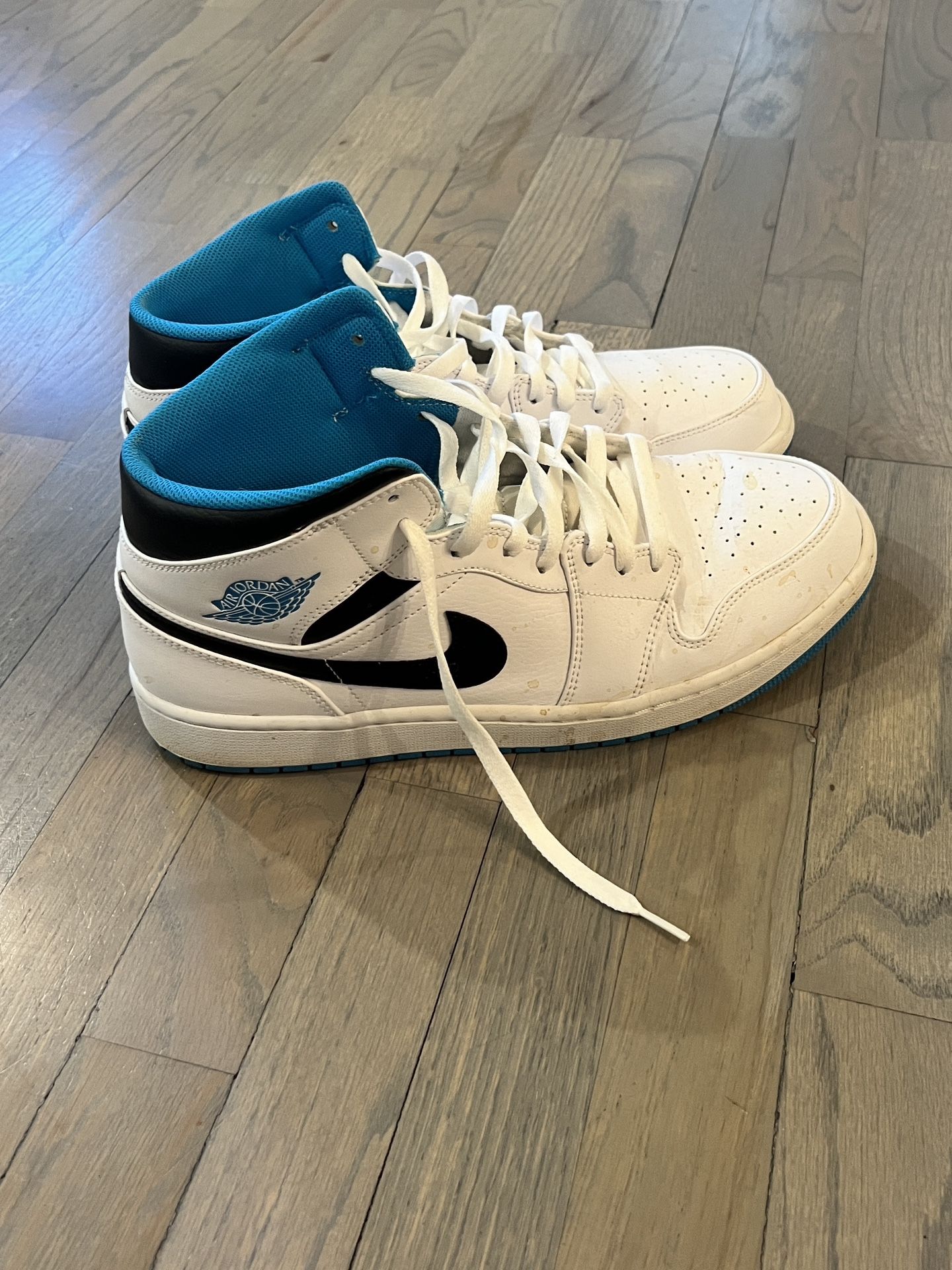 Jordan 1 Mid Laser Blue Mens Size 13