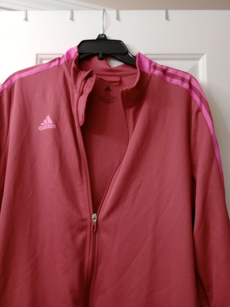 Adidas Women's Pink Jacket 2xl