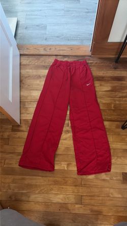 Nike red track pants