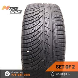 Set of 2 Used  8/32  Winter  245/40R18  97V  Michelin  Pilot Alpin PA4