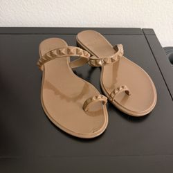 CARMEN SOL Maria Flat Jelly Sandals, Size 37