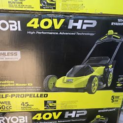 RYOBI 40V HP Brushless 20 in. Cordless Electric Battery Walk Behind Self-Propelled Lawn Mower with 6.0 Ah Battery and Charger