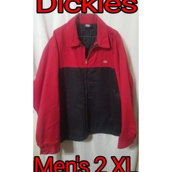 2XL Men's Dickies Jacket. Hardly Worn. Excellent Condition. No Problems. Clean. Also Women's Larger Raincoat. Excellent condition. Clean. $10