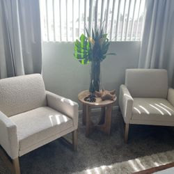Wood Framed Accent Chairs