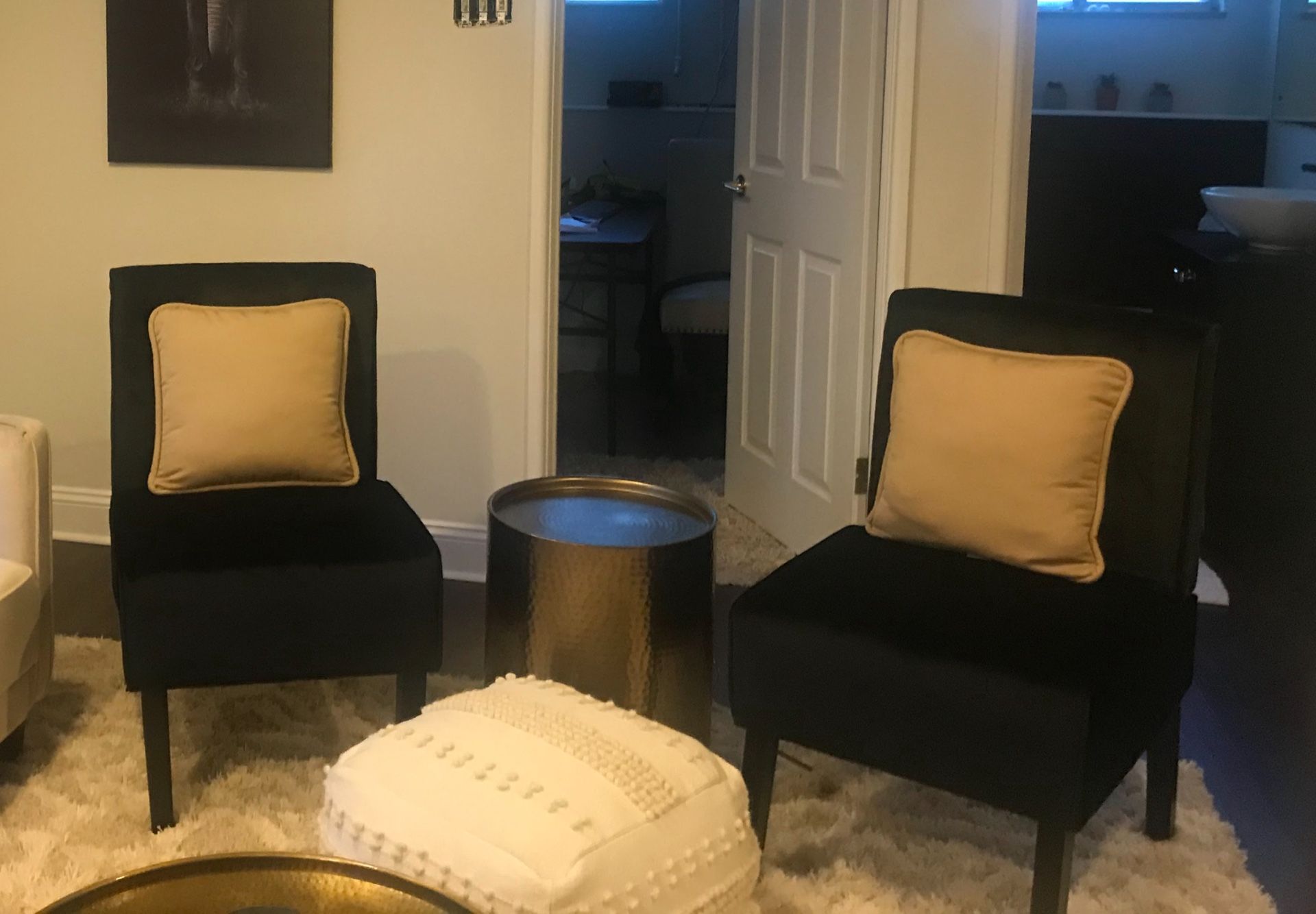 Black Velvet Chairs