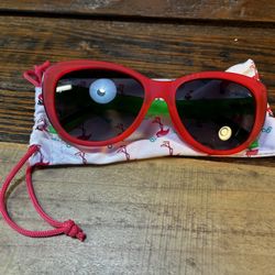 Goodr Runway Sunglasses MY CATEYES ARE UP HERE Red Green Cat Eye RG0618 
