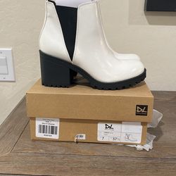 White Platform Boot