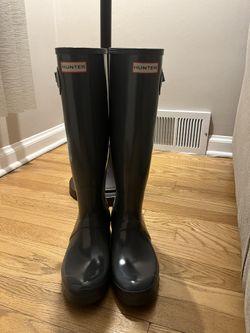 Women’s Hunter Boots Grey Size 9