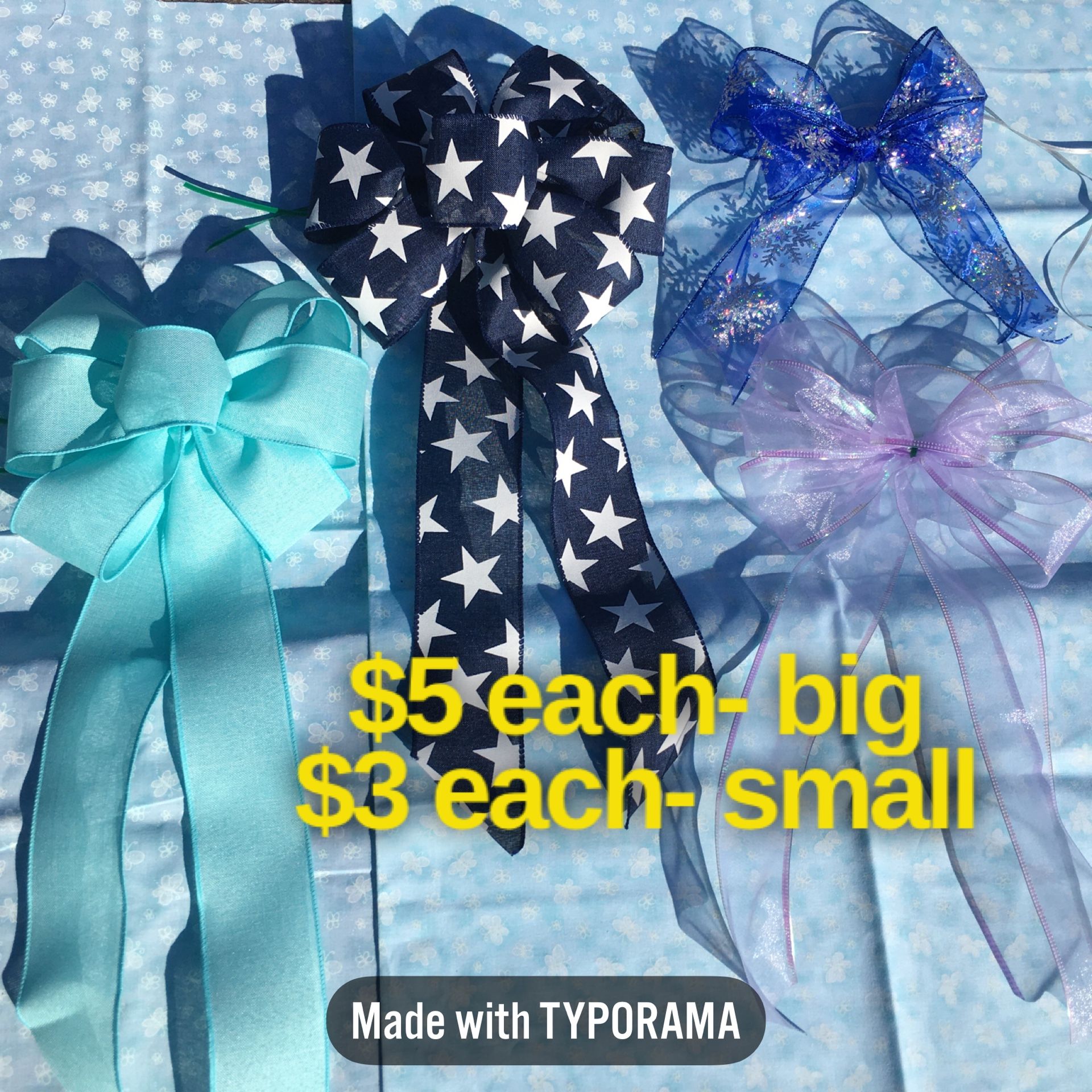 New Wreath Bows- Handmade