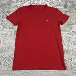 American Eagle Flex T-Shirt Men's Size S Red Short Sleeve Classic Fit  