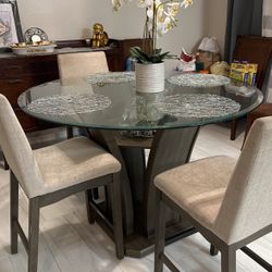 Glass Dining Table Set