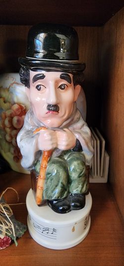 Charlie Chaplin Porcelain Musical Decanter 