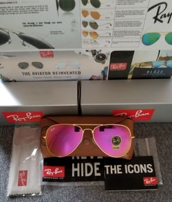 Magenta flash ray bans hotsell