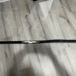 Men’s Black Leather Tooled Belt With White Eagle Design.  Size 40