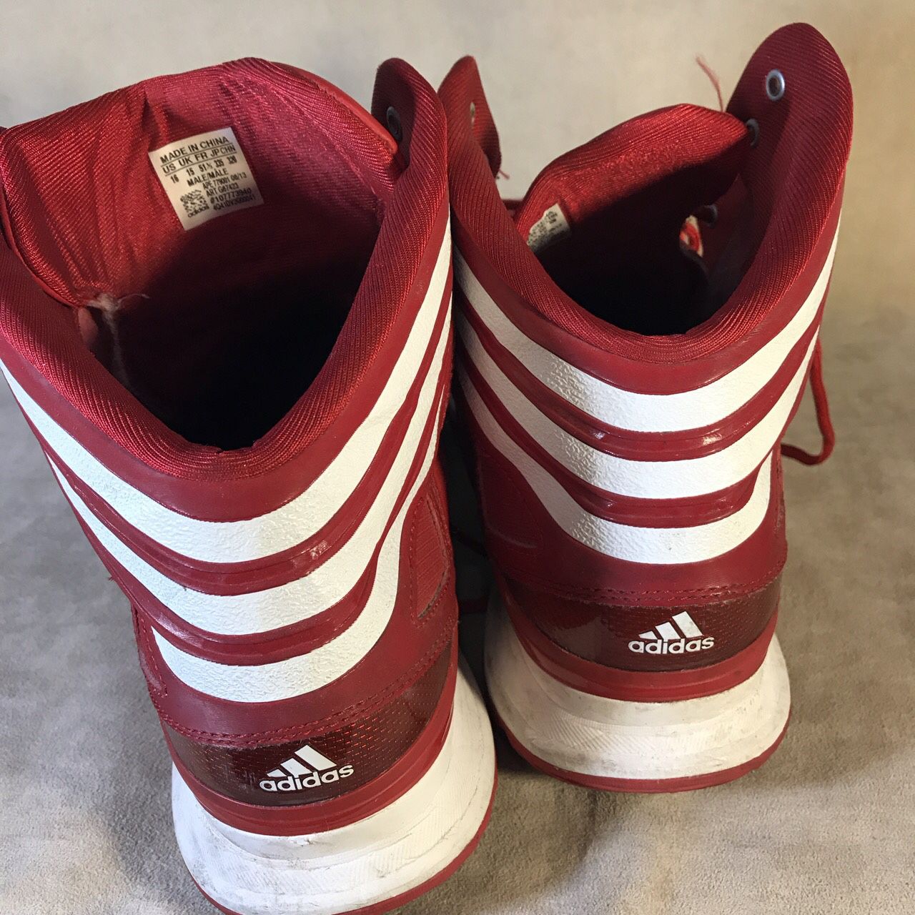 Adidas Ape 779001 Red Basketball Shoes Sneakers Men’s Size 16 for Sale ...