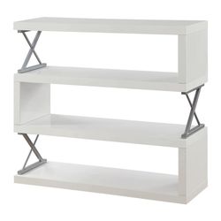 High Gloss 4 Tier White Shelf