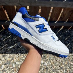 New Balance 550 White Blue (Size 10, 11.5)