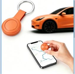 GPS Tracker for Vehicles No SIM Card or Monthly Fees, iOS & Android 1-Minute Location Updates, 1-Year Replaceable Battery, IP68 Waterproof Silicone Ca